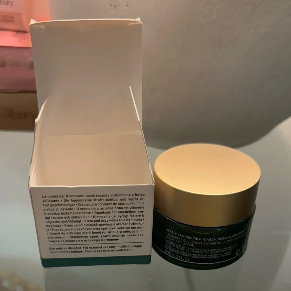BIOSSANCE Squalane + Marine Algae Eye Cream 15ml NEW IN BOX Firms Smooths NIB